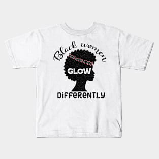 Black women glow differently Kids T-Shirt